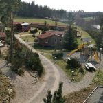 Vue aérienne des Chalets du Haut-Forez