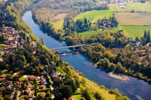 Vue sur le fleuve Loire, de Veauche