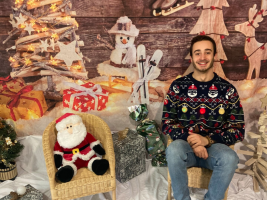 Séance maquillage et photo de Noël