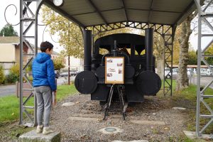 La réplique de la locomotive du Monorail