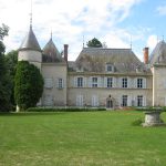 © parc et façade Nord du chateau - France
