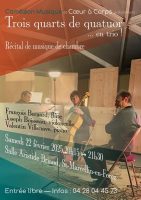 Musique de chambre : trois tiers de quatuor… en trio !