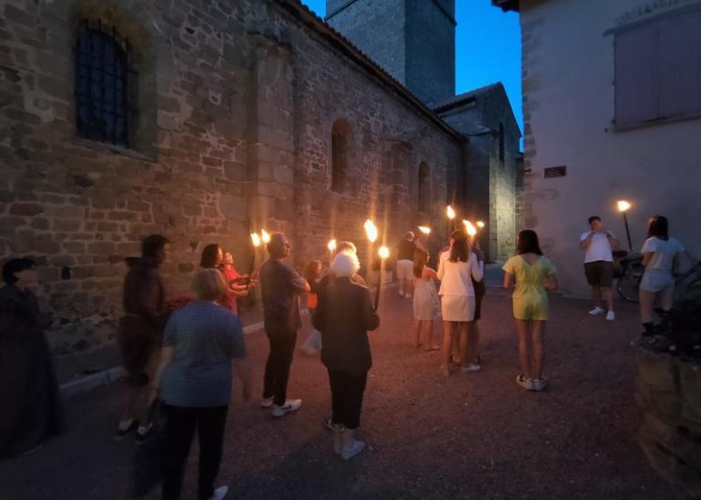 © Visite nocturne aux flambeaux - Sandrine Vergiat