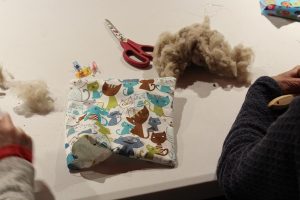 Atelier laine : Coussin