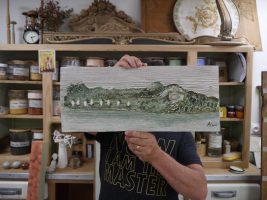 Stage - Tableau sur bois brut