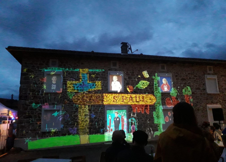 © Animation mapping vidéo - Journées Européennes du Patrimoine_Néronde - Clément Gaumon