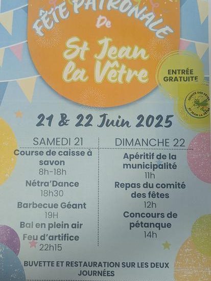 Affiche de la fête 