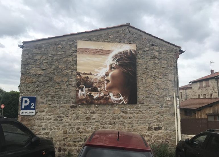 Fresque de l'artiste AERO_Marols