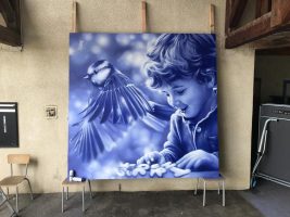 Fresque de l'artiste AERO