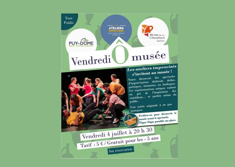 © Les vendredis Ô musée -Théâtre avec "Les Ateliers improvisés"_Lezoux - Les ateliers improvisés/CD63