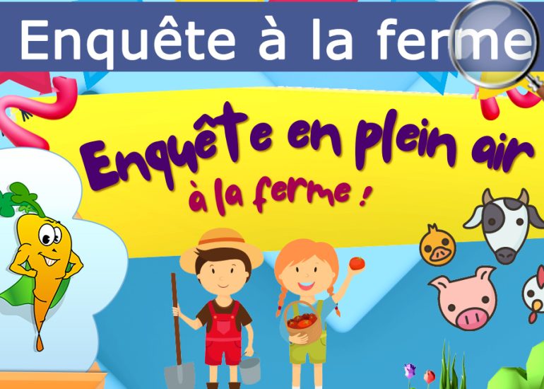 © Enquête en plein air à la ferme - Animation enfant_Veauchette - La Carotte qui dépotte
