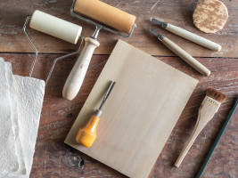 Stage - Tableau sur planche de bois brut