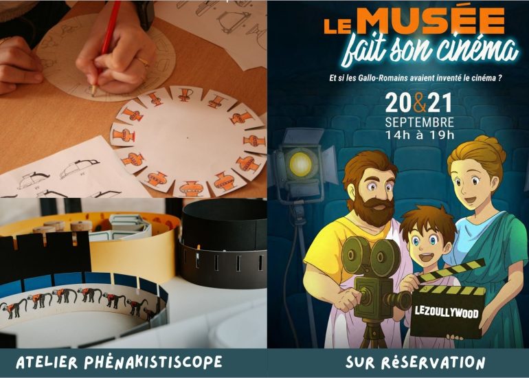 © Atelier Phénakistiscope - Journées européennes du patrimoine_Lezoux - Cl.Perrin_E.Didierjean_affiche illustration CD63