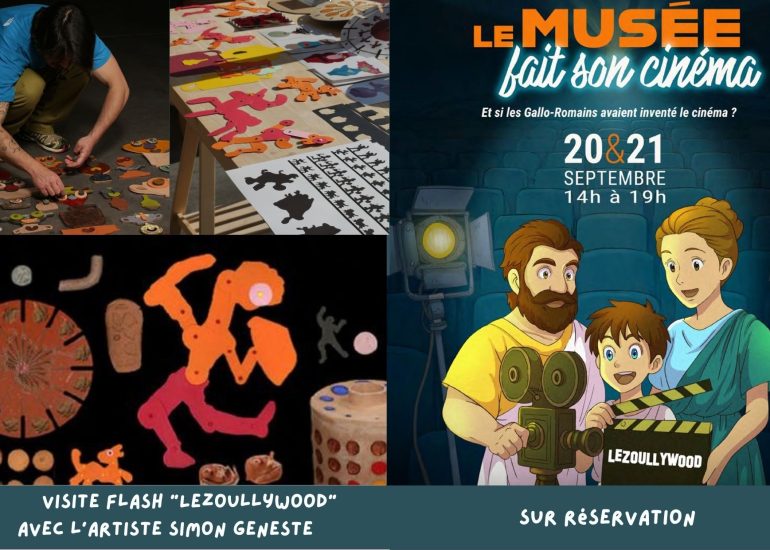 © Visites guidées flash « LEZOULLYWOOD » par l’artiste Simon Geneste - Journées européennes du patrimoine_Lezoux - Cl. A.Maillot_illustration CD63