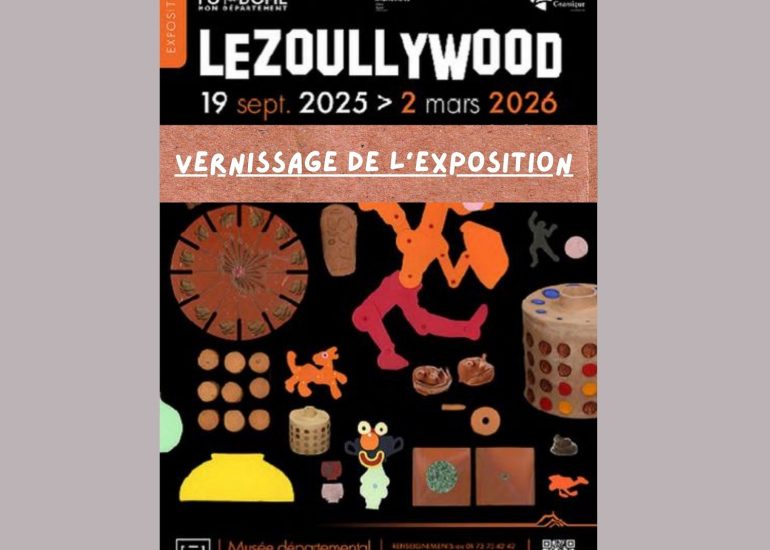 © Vernissage de l’exposition LEZOULLYWOOD_Lezoux - Créations Simon Geneste_Illustration CD63/CD63