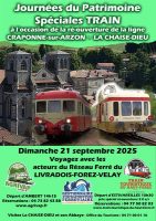 Ambert / La Chaise Dieu en train touristique - JEP 2025