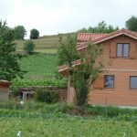 Chalet de la Ferme de Grandris - Le gîte au jardin