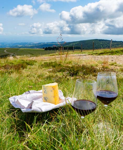 Fourme de Montbrison AOP et Côtes du Forez AOP
