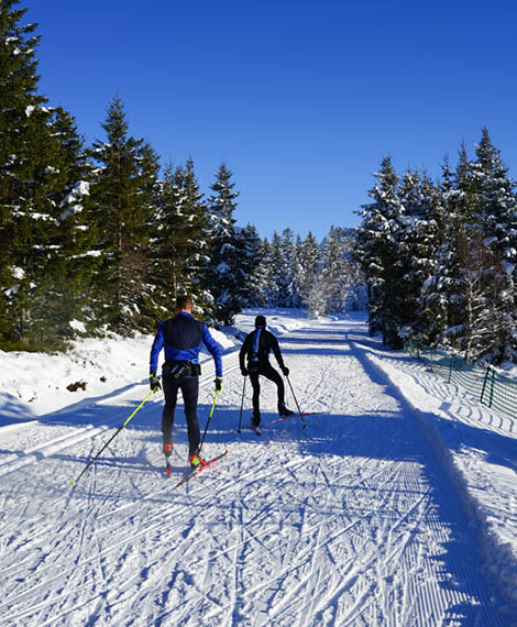 Station de ski de fond du col de la Loge, ski de fond
