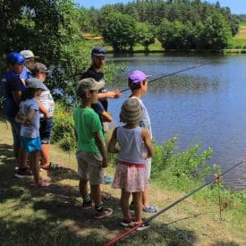 Initiation pêche au plan d'eau d'Usson en Forez