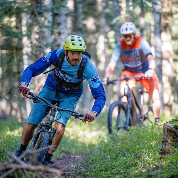VTT sur les Hautes-Chaumes sur l'espace VTT Destination Grand'R