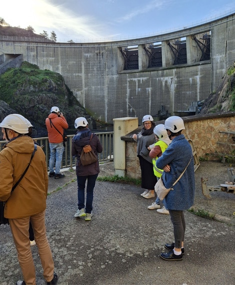 Rencontre prestataires, barrage de Grangent à Saint-Just Saint-Rambert
