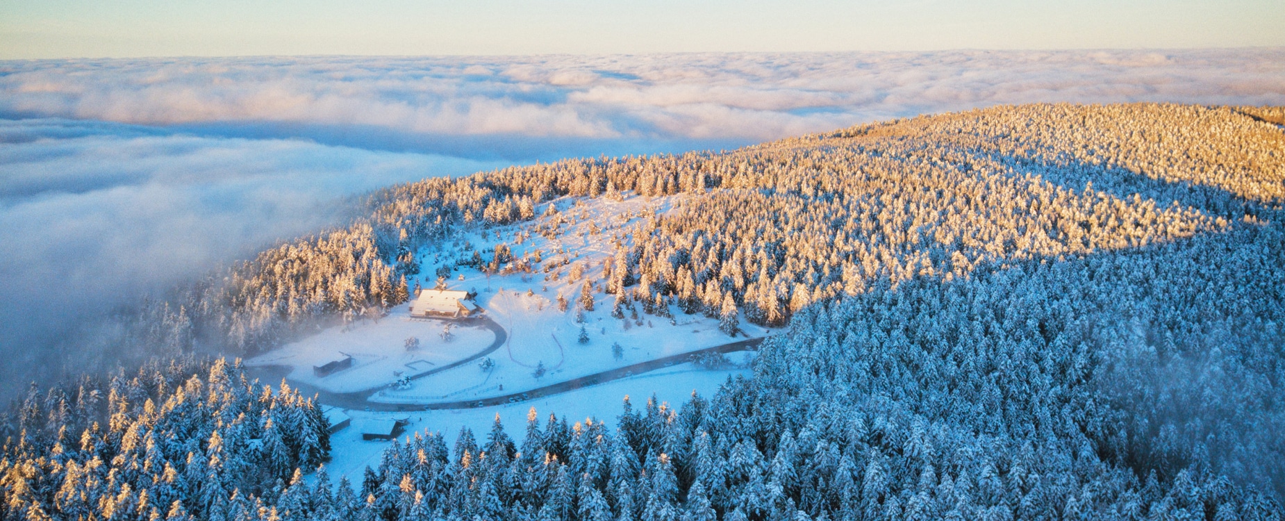 Station du Col de la Loge en hiver